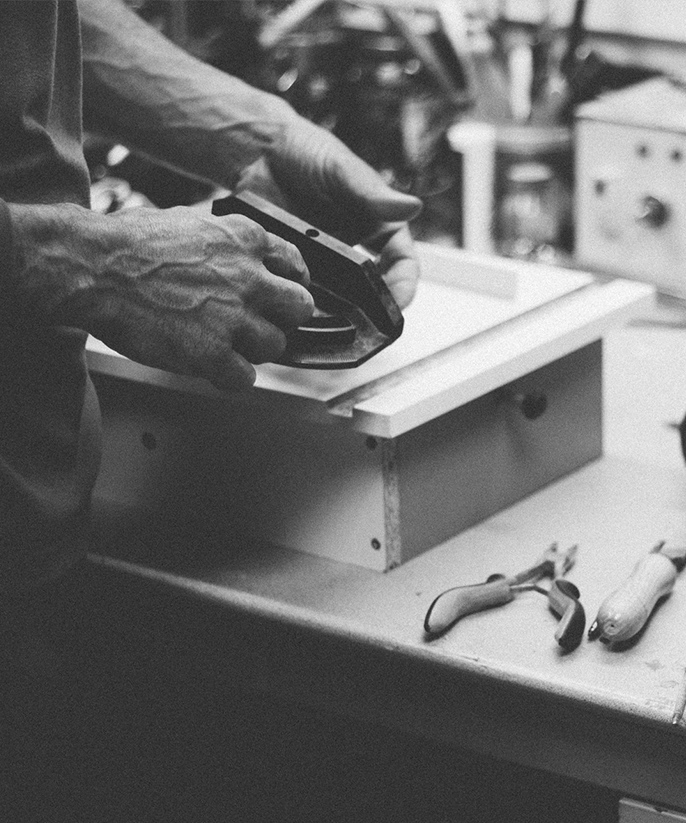 man working with tools